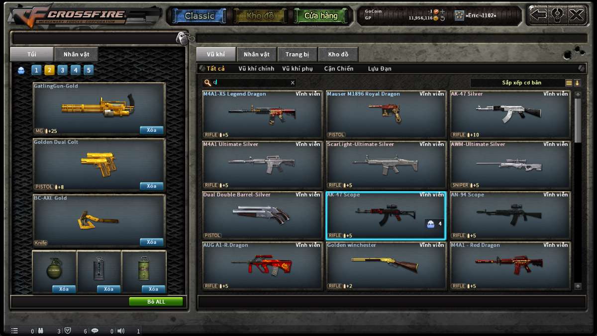 shop acc cf uy tin gia re